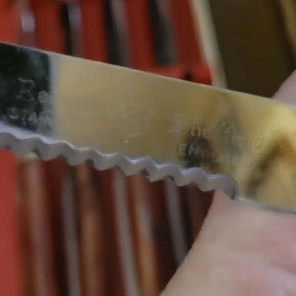 Regent Sheffield Steak Knife Set of 6 Stainless Steel Forever Sharp Original Box - Picture 5 of 8